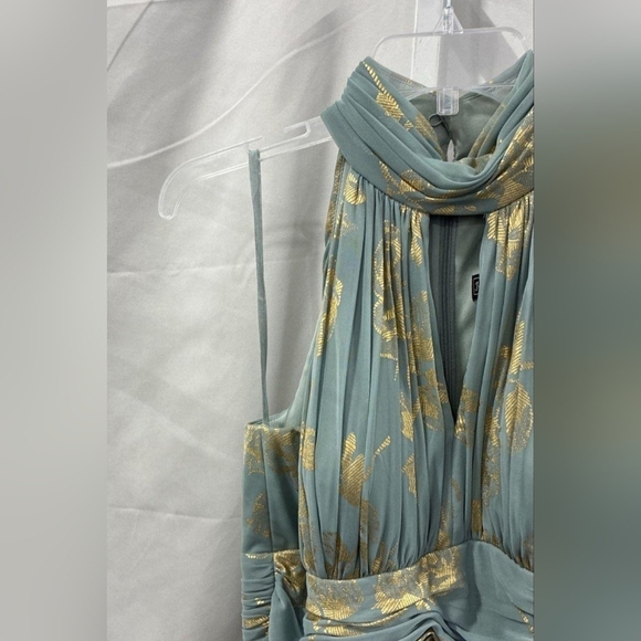 Jessica Howard Formal Gown 12/14 NWT – Blue-Green & Gold Evening Dress, Holiday - Picture 4 of 5